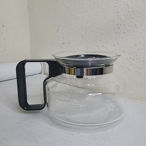 Glass Coffee Carafe with Black Handle - Home Kitchen